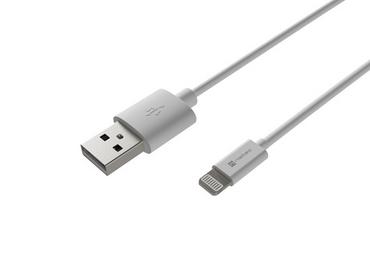 Кабел Natec Lightning(M) -> USB-A(M) cable 2m MFI Prati White