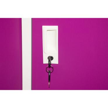 Ключалка Метален гардероб с 2 отделения 80x40x120 см 4 цвята 