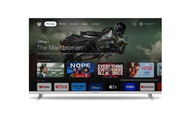 Телевизор Thomson 43' UHD Google TV; 3840 x 2160 (4K UHD), 5000:1, DLED, 60 Hz, Dolby Audio, Google Cast, DVB-T/T2/C/S/S2, HDR10,  Wi-Fi, Bluetooth, LAN, HDMI 2 (2.0) + 2 (2.1), USB 2 (2.0) + 1 (3.0), AV IN, Hotel mode, Side Feet, White