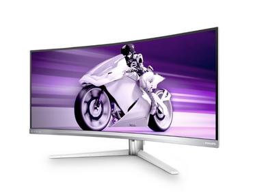 Монитор Philips Evnia 34M2C8600, 34' Curved 1800R, QD-OLED, 3440x1440@175Hz, 0.03ms GtG, 1000cd m/2, 1.000.000:1, Mega Infinity DCR, FlickerFree, Adaptive Sync, LowBlue Mode, 5Wx2+DTS, Tilt, Height Adjust, Swivel, 2xHDMI, DP, USB hub, White