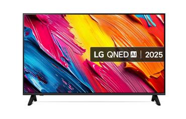 Телевизор LG 43QNED70A6A, 43' 4K QNED HDR Smart TV, 3840x2160, DVB-T2/C/S2, Alpha 7 AI Processor, HDR10 / HLG, webOS 25 ThinQ, VRR / ALLM / HGiG, 4K Upscaling, WiFi 5, Voice ID, Bluetooth 5.0, AirPlay 2, LAN, CI, HDMI, SPDIF, Google Cast, 2 pole Stand
