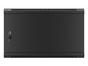 Комуникационен шкаф Lanberg rack cabinet 19' wall-mount 6U/600x450 for self-assembly with metal door black (flat pack)