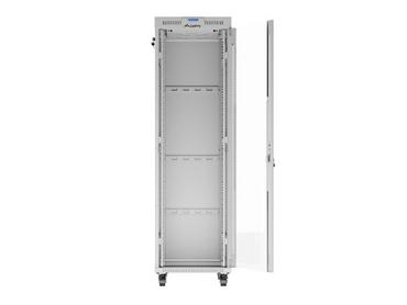 Комуникационен шкаф Lanberg rack cabinet 19' free-standing 42U/600x800 (flat pack) with glass door lcd grey v2