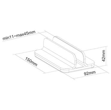 Стойка NewStar Notebook Desk Stand (vertical)