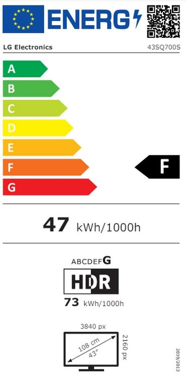 Монитор LG 43SQ700S-W, 42.5' IPS Smart webOS, ThinQ, 5ms, 1200:1, 300cd/m, 4K UHD (3840x2160) AG, HDR 10, DCI-P3 80%, HDMI, USB, USB Type-C, PD 65W, Wi-Fi B/in, AirPlay 2, Virtual surround, Speacers 10W x 2, LAN, Bluetooth Tilt, Black