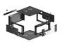 Комуникационен шкаф Lanberg rack cabinet 19' wall-mounted 4U 600 fast assembly (flat pack) black