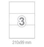 Самозалепващи етикети 210x99 3 бр.