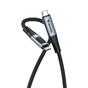 Кабел Verbatim Sync & Charge USB C to USB C 100W Display 120 cm