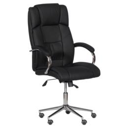 Директорски стол ЯВОР -снимка отпред, черен цвят