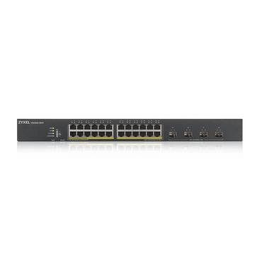 Комутатор ZyXEL XGS1935-28HP, 28 Port Smart Managed PoE Switch, 24x Gigabit PoE and 4x 10G SFP+, hybrid mode, standalone or NebulaFlex Cloud, 375 Watt PoE