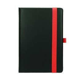 Бележник FLUX А5- червен цвят, ластик