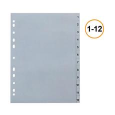 Разделител 1-12 PP сив