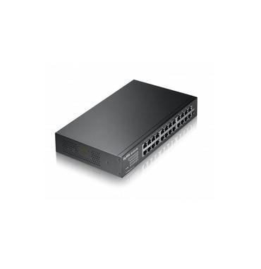 Комутатор ZyXEL GS1100-24E 24-port Gigabit Unmanaged switch, Fanless, 802.3az (Green), desktop/19' rackmount