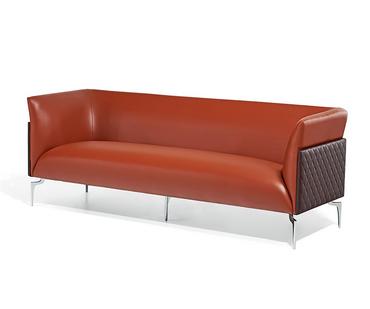 Диван триместен СТРЯМА EMP 03- сниман отпред, кафяв на цвят