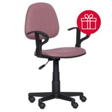 Детски стол ЛИЛИ дамаска цвят пепел от рози с пиктограма за подарък 