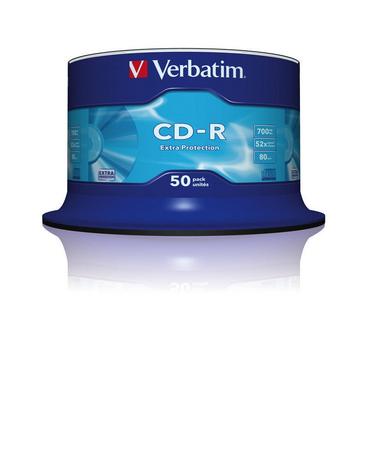 Медия Verbatim CD-R 700MB 52X EXTRA PROTECTION SURFACE (50 PACK)