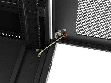 Комуникационен шкаф Lanberg rack cabinet 19' free-standing 32U/600X800 (FLAT PACK) with mesh door LCD black