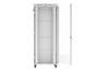 Комуникационен шкаф Lanberg rack cabinet 19' free-standing 42U/800x1000 (flat pack) with glass door lcd grey v2