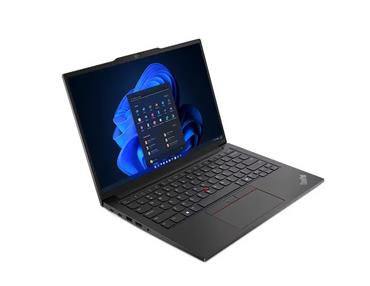 Лаптоп Lenovo ThinkPad E14 G6 Intel Core Ultra 5 125U (up to 4.3GHz, 12MB), 16GB DDR5 5600, 512GB SSD, 14' WUXGA (1920x1200) IPS AG, Intel Graphics, FHD&IR Cam, Backlit KB, Black, WLAN, BT, 3 cell, FPR, DOS, 3Y Onsite