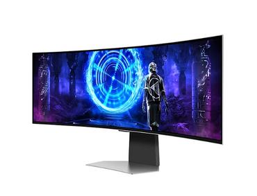 Монитор Samsung LS49DG950, 49' CURVED Odyssey G9 OLED, 1000R, 240Hz, 32:9, 5120 x 1440, 250 cd/m2, Display Port, HDMI, Micro HDMI, USB Hub, Silver