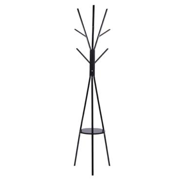 Закачалка за дрехи MALA- снимка отпред, черен цвят