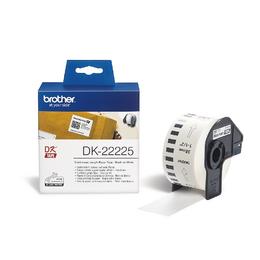 Консуматив Brother DK-22225 White Continuous Length Paper Tape 38mm x 30.48m, Black on White