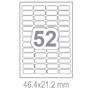 Самозалепващи етикети 46.4x21.2 52 бр.