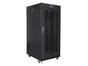 Комуникационен шкаф Lanberg rack cabinet 19' free-standing 27U / 600x800 self assembly flat pack with mesh door LCD, black