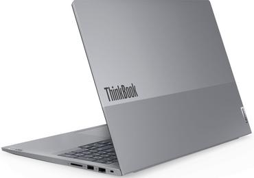 Лаптоп Lenovo ThinkBook 16 G6 AMD Ryzen 7 7730U (2.0GHz up to 4.5GHz,16MB), 32GB (16+16) DDR5 3200MHz, 1TB SSD, 16' WUXGA (1920x1200) IPS AG, AMD Radeon Graphics, 1080p&IR Cam, WLAN, BT, Backlit KB, FPR, Arctic Grey, DOS, 3Y