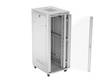 Комуникационен шкаф Lanberg rack cabinet 19' free-standing 42U/800x1000 (flat pack) with glass door lcd grey v2