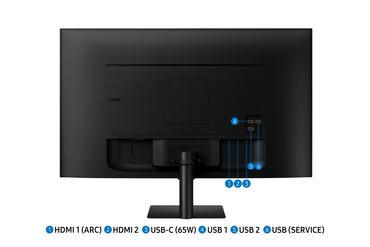 Монитор Samsung 32DM702 32' VA LED, SMART 3840x2160  2xUSB 2.0, 2xHDMI 1.4, USB-C, Wi-Fi 5, Bluetooth, Speakers, Black