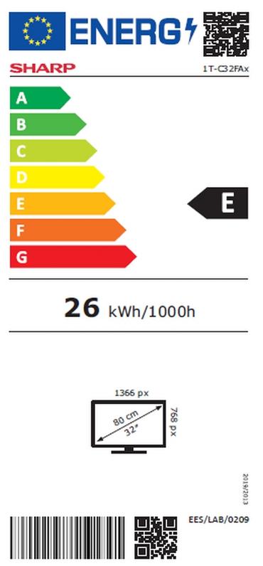 Телевизор Sharp 32FA2E, 32' LED HD 1366x768, 1 000 000:1, DVB-T/T2/C/S/S2, Active Motion 100, Speaker 2x8W, Dolby Digital, CI+, 3xHDMI, USB, Bluetooth, LAN, Video/Audio input (3 x RCA), Hotel Mode, 2 pole Stand