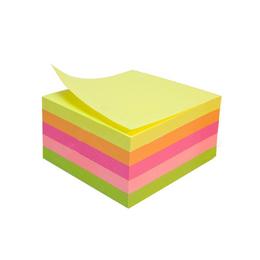 Самозалепващи листчета 50х50мм неон 250л