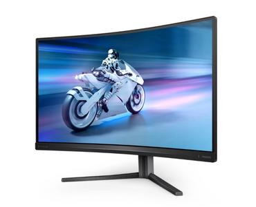 Монитор Philips Evnia 27M2C5500W, 27' Curved 1000R, Fast VA, WLED, 2560x1440@240Hz, 1ms GtG, 0.5ms MPRT, 400cd m/2, 3000:1, Mega Infinity DCR, Adaptive Sync, FlickerFree, LowBlue Mode, Tilt, Height Adjust, Swivel, 2xHDMI, 2xDP, USB hub
