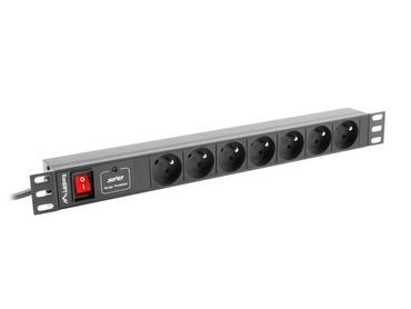 Филтър Lanberg power distribution unit (PDU) 19'1U 10A 7 SOCKETS 2M, black