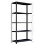 Метален стелаж FRT 180х90х40 см 70 кг/рафт- черен, 5 рафта
