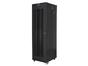 Комуникационен шкаф Lanberg rack cabinet 19' free-standing 42U/600x800 (flat pack) with mesh door lcd black v2