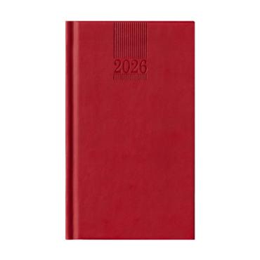 Календар - бележник ПОЛО джобен-червен цвят