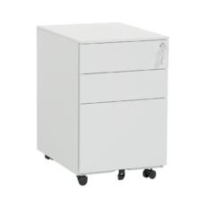 Метален контейнер C BTL с 3 чекмеджета - сниман отпред, затворени чекмеджета, сив цвят