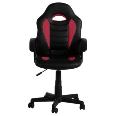 Детски стол АВЕЛ - черен и червен цвят