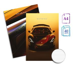 Тетрадка шита А4 офсет 40 л ред 10 бр