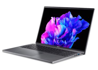 Лаптоп Acer Swift Go16, SFG16-71-58DL, Intel Core i5-1335U (up to 4.60 GHz, 12MB), 16' WUXGA SlimBezel IPS, 16GB LPDDR5,1024GB PCIe NVMe SSD, Intel UMA, WIFI6E+BT, CR Micro SD, QHDCamera, FPR, No OS, Gray