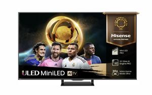 Телевизор Hisense 75'U7Q Pro, 4K Ultra HD 3840x2160, ULED, FALD, Quantum Dot, 165Hz, IPS, HDR 10+, HLG, Dolby Vision IQ, Dolby Atmos, Smart TV, WiFi 5GHz, WiFi Direct, BT, Anyview Cast,light sensor,Solar Powered Remote, 4xHDMI, 2xUSB, LAN, CI+, DVB-T2/C/S