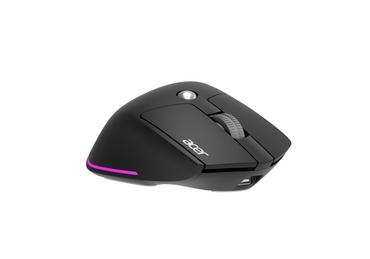 Мишка Acer Easy Fit Wireless Mouse,RF 2.4 GHz dongle, Bluetooth 5.0, Wired, 6 buttons, DPI 4000, 122 g, Black with RGB strip