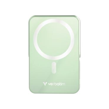 Външна батерия Verbatim Charge 'n' Go Power Bank with Stand Magnetic Wireless 10000mAh Green