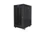 Комуникационен шкаф Lanberg rack cabinet 19' free-standing 22U/800x1000 (flat pack) with mesh door lcd black v2