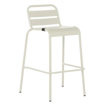 Бар стол ШАНИ- метален стол в светлосив цвят