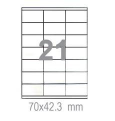Самозалепващи етикети 70х42.3 21 бр.