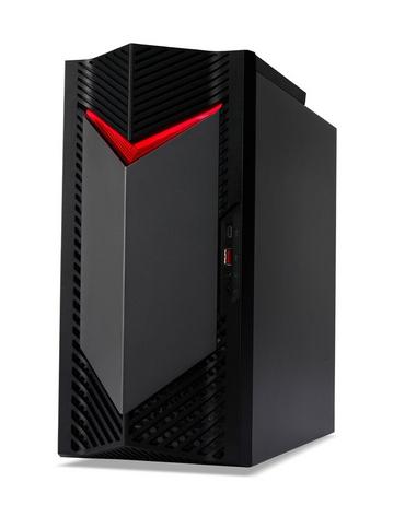 Настолен компютър Acer Nitro N50-656, Intel Core i5-14400F (up to 4.70GHz, 20MB), 32GB DDR5 5600MHz (2*16GB), 1TB SSD 1*M.2 free, GeForce RTX 5060 8GB GDDR7, No DVD, 3* USB 3.2, Type-C, 4*USB.2.0, Mic.&Audio jacks, RG-45, GLAN, Wi-Fi AX&BT 5.0, 500W, No O