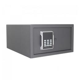 Затворен метален сейф UNS NPT L - сив с ел. заключване